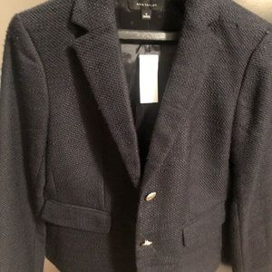 NWT Ann Taylor blazer. Midnight navy with gold buttons!